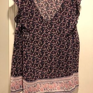 Sheer Floral Maternity Top